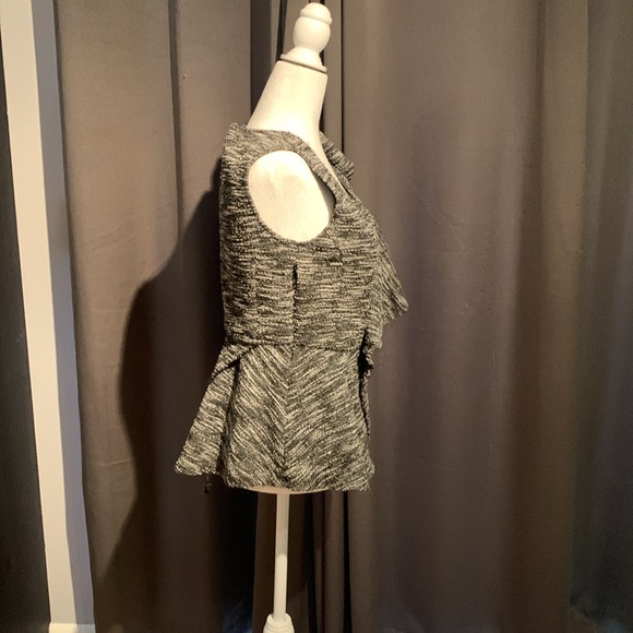Ny&co tweed peplum sleeveless top. Gently worn. Sparkly. Black. Small. - Picture 5 of 5